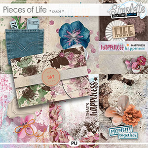 Pieces of Life (cards) by Simplette | Oscraps
