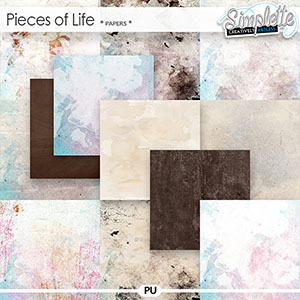 Pieces of Life (papers) by Simplette | Oscraps
