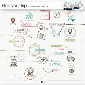 Plan your trip (stamps and labels) by Simplette