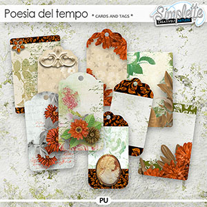 Poesia del tempo (cards and tags) by Simplette | Oscraps