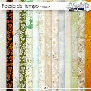 Poesia del tempo (papers) by Simplette | Oscraps