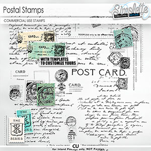 Postal (CU stamps) by Simplette | Oscraps