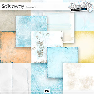 Sails away (papers) by Simplette