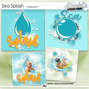 Sea Splash (templates) by Simplette | Oscraps 
