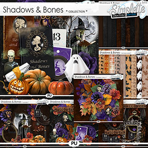 Shadows and Bones (collection) by Simplette | Oscraps