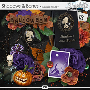 Shadows and Bones (embellishments) by Simplette | Oscraps