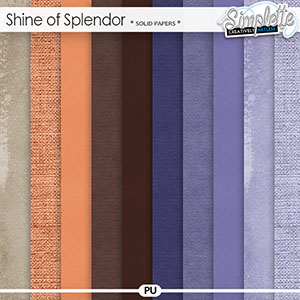 Shine of Splendor (solid papers) by Simplette | Oscraps