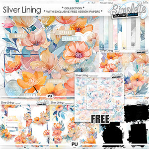 Silver Lining (collection with EXCLUSIVE FREE addon papers) by Simplette