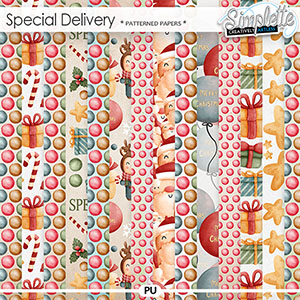 Special Delivery (patterned papers) by Simplette