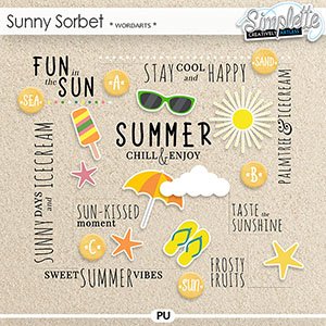Sunny Sorbet (wordarts) by Simplette