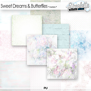 Sweet Dreams and Butterflies (papers) by Simplette