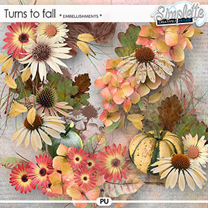 Turns to fall (embellishments)