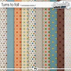 Turns to fall (patterned papers)