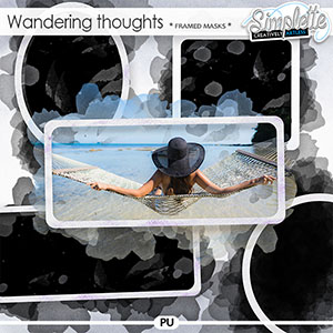 Wandering Thoughts (framed masks) by Simplette