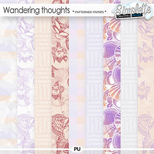 Wandering Thoughts (patterned papers) by Simplette