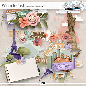 Wanderlust (embellishments) by Simplette