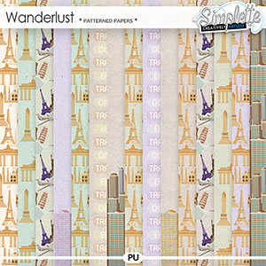 Wanderlust (patterned papers) by Simplette