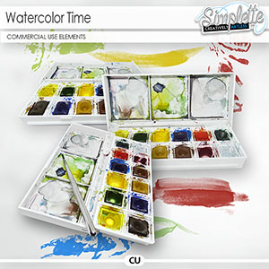 Watercolor Time (CU elements)