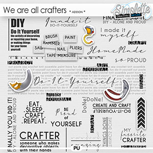 We are all crafters (wordarts) by Simplette