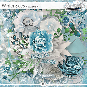 Winter Skies (elements) by Simplette