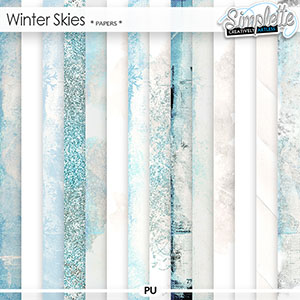 Winter Skies (papers) by Simplette