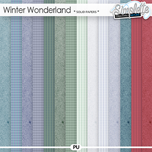 Winter Wonderland (solid papers) by Simplette | Oscraps