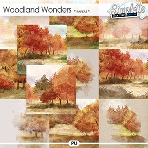 Woodland Wonders (papers) by Simplette
