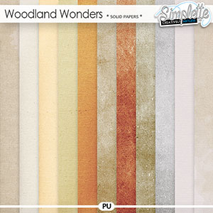 Woodland Wonders (solid papers) by Simplette