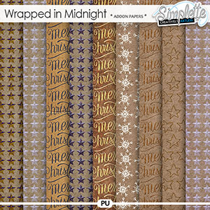 Wrapped in Midnight (addon papers) by Simplette