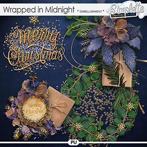 Wrapped in Midnight (embellishments) by Simplette