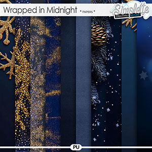 Wrapped in Midnight (papers) by Simplette