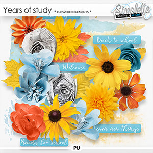 Years of study (flowered elements) by Simplette