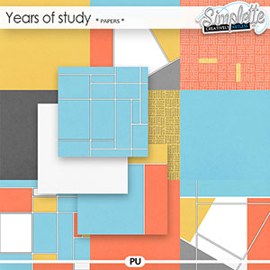 Years of study (papers) by Simplette