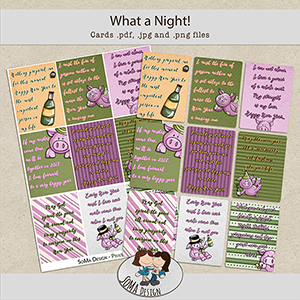 SoMa Design: What a Night? - Journaling cards