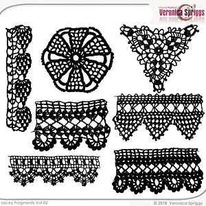 Lacey Fragments Embellishments Vol 2