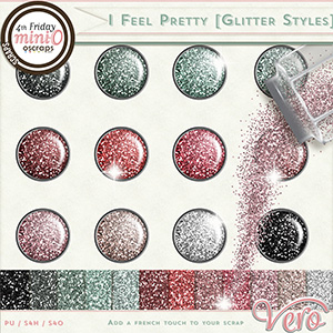 I Feel Pretty Glitter Styles and Papers