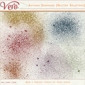 Autumn Serenade Glitter Splatters by Vero