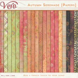 Autumn Serenade Patterned Papers by Vero