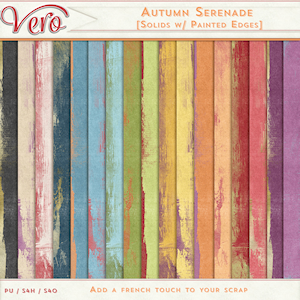 Autumn Serenade Painted Edge Solid Papers by Vero