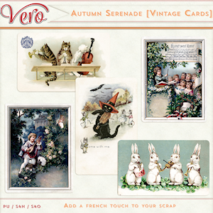 Autumn Serenade Vintage Cards by Vero
