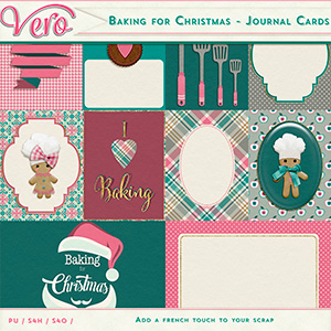 Baking For Christmas Journal Cards by Vero