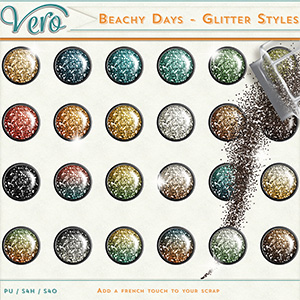 Beachy Days Glitter Styles by Vero