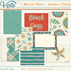 Beachy Days Journal Cards by Vero