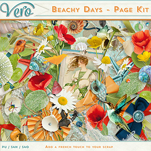 Beachy Days Page Kit by Vero