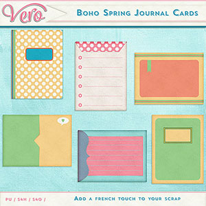 Boho Spring Journal Cards by Vero