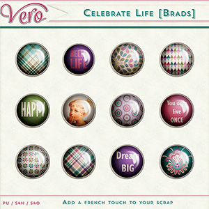 Celebrate Life Brads by Vero