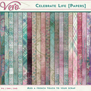 Celebrate Life Patterned Papers by Vero