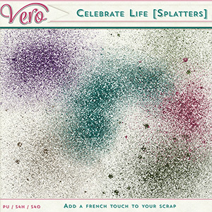 Celebrate Life Splatters by Vero