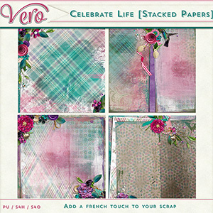 Celebrate Life Stacked Papers by Vero
