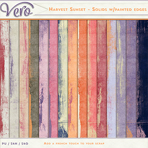 Harvest Sunset Solids Painted Edges by Vero